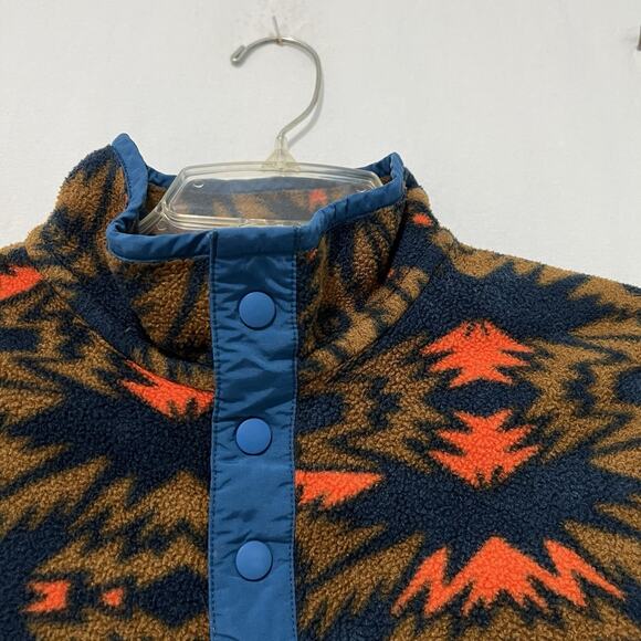 Patagonia Synchilla Youth XL 14 Lightweight Aztec Tribal T-Snap Fleece Pullover - Picture 5 of 13